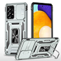 Miniatyrbild 1 av 6: Samsung A52/A52s - Skal Kameraskydd Hybrid Ringhållare Silver Grey Galaxy A52/A52s