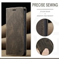 Miniatyrbild 5 av 8: iPhone 13 - Fodral Premium Läder RFID Skyddat Brun Brown
