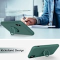 Miniatyrbild 3 av 5: iPhone XR - Stöttligt Silikonskal Ringhållare Grön Green