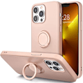 Miniatyrbild 3 av 11: iPhone 12/12 Pro - Silikonskal med Magnetisk Ringhållare Välj Färg Transparent Transparent