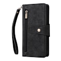Miniatyrbild 6 av 7: iPhone 14 Pro Max - Multifunktionellt Solid® Läder Fodral Svart Black iPhone 14 Pro Max