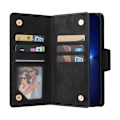 Miniatyrbild 2 av 7: iPhone 14 Pro Max - Multifunktionellt Solid® Läder Fodral Svart Black iPhone 14 Pro Max