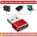 Miniatyrbilde 4 av 4: USB C hunn til USB hann-adapter 2 stk, type