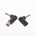 Miniatyrbillede 5 af 5: 1/2 x 3-bens O-type XLR-stik (han/hun) til 6,35 mm han-til-han (1 stk.)