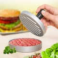 Miniatyrbild 2 av 4: Hamburgerpress - Metall - 11,5 cm - Avtagbart handtag - Non-stick-beläggning