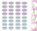 [LLC] 32-pack Rakblad för Kvinnor - Kompatibla med Gillette Venus Blå och Rosa