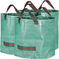 Miniatyrbild 1 av 4: Trädgårdssäck, set om 3, 50 L, trädgårdsavfallssäck, grässäck, 4 handtag