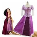 Rapunzel Prinsessklänning Dam Cosplay Kostym Karnevalsfestklänning Kläder NY {KDO} M
