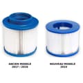Miniatyrbild 2 av 3: Skruvfilterpatron - Aqua Spa - 4-pack - 120-lagers papper - 80 mm höjd - 100 mm diameter