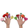 Miniatyrbild 1 av 11: Finger dockor djur dockor barn berättande rekvisita bebis säng berättelser hjälpare docka set