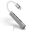 Pikkukuva 4 / 8: USB C HUB 3.0 Tyyppi C 4 Portti Useita USB jakaja sovitin OTG HUAWEI Xiaomi Macbookille