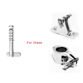 Miniatyrbillede 4 af 6: 2 Pack Båd Bimini Top Quick Release Pin 1/4 inch 6mm with Drop Cam