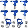 Miniatyrbillede 1 af 6: Airless Paint Dyser Set,Reversible Spray Tips Airless Paint Sprayer Dyse Tips