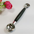 Miniatyrbillede 4 af 5: 2i1 Dobbelt-hoved Frugt Kugle Carving Kniv