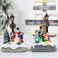 Miniatyrbild 3 av 7: LED Jul Village Ornament Microlandscape Harts Figuriner Dekoration