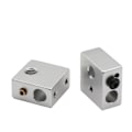 Miniatyrbild 1 av 8: Aluminium värmare block för utskrift huvud hot end uppvärmning block 20*20*10 20x20x10 mm för 3D skrivare