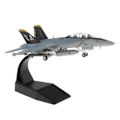 Pikkukuva 1 / 6: 1/100 Scale F/A-18 Strike Fighter Plane Diecast Näyttö malli jalustalla