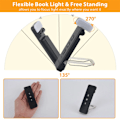 Miniatyrbilde 4 av 7: Clip-on Bokmerke Bok Lys Med Timer USB Oppladbart Lese Lys