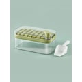 Miniatyrbild 8 av 8: 32 Grid Silicon Ice Cube Tray Form Med Lock Spade Förvaring Låda Ta bort Med Ett Klick Ice Maker