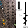 Miniatyrbillede 6 af 6: Bedste kvalitet Have Snegl Spiral Bor Bit Havearbejde Blomster Planter Jord Bor Plantering Hul Graver Værktøj Løs jord Bor Bit Tilbehør