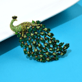 Pikkukuva 2 / 3: Peacock Rintakorut naisille Eläin neula Elegantti asusteet