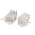 Miniatyrbillede 2 af 6: 20 sæt 6 Pin/way 4,2mm Buet nål