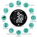 Miniatyrbillede 2 af 6: Trådløs Cykel Computer Vandtæt Cykel Kilometertæller Multi Funktionel LCD Skærm Cykling Speedometer Mountain Bike Speedo Måler