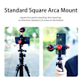 Miniatyrbillede 4 af 6: Lodret Shooting Smartphone Telefon Mount Holder Stativ Mount Kold Sko Vlog Stativ Mount