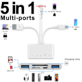 Pikkukuva 2 / 9: 5 in 1 USB OTG sovitin latausportilla