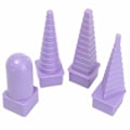 Miniatyrbillede 3 af 6: 4 stk sæt Papir Quilling Border Buddy Spole Tårn Shape Quilled Creation Craft DIY Værktøjer