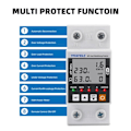 Miniatyrbild 5 av 6: WiFi Smart Earth Läckage Över Under spänning Protector Relä Enhet Switch Breaker