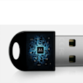 Miniatyrbild 3 av 7: USB Bluetooth Adapter 5.1 Bluetooth Mottagare USB Bluetooth 5 0 Dongle 5.0 BT Sändare  Mini Adapter