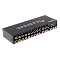 Miniatyrbillede 2 af 6: 8-vejs AV Switch RCA Switcher 8 in 1 out Composite Video L/R Selector Box