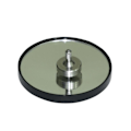 Miniatyrbild 3 av 5: Mini Topp Leksaker med Base Metal Gyro Bra Prestanda Exakt Silver Topp