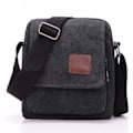 Miniatyrbillede 3 af 7: Mænd's Casual Style Canvas Skulder Messenger Tasker Multi-lomme med låg Håndtaske Crossbody Flap Taske
