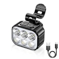 Miniatyrbillede 3 af 9: Cykel Lys Foran Lampe USB Genopladelig Cykel Lys Vandtæt Forlygte