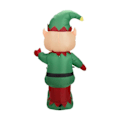 Miniatyrbillede 4 af 5: Oplyst jul Iatable Elf Jule Elver Iatable Gård Dekor Julemand Hjælper Nisser Figur Karakter