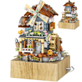 Miniatyrbilde 1 av 6: Mini By Blomst Vindmølle Hus Musikk Eske Bygning Klosser Venner Figurer Arkitektur Klosser Leker