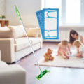 Pikkukuva 3 / 6: Mikrokuitu kovapuu lattia moppi tyyny märkä ja kuiva Flip moppi pestävä uudelleenkäytettävä Swiffer lakaisukoneelle
