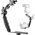 Pikkukuva 1 / 7: Kamera L Kiinnike Kiinnike Video Grip L-Kiinnike Kaksois Flash Kylmä Kenkä Kiinnike 1/4 tuumainen jalusta ruuvi