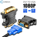 Miniatyrbillede 2 af 8: HD 1080P DVI til VGA Adapter Kabel Konvertering DVI Han til VGA hun til computer vært grafik kort til projektor HDTV monitor