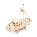 Miniatyrbild 1 av 6: Trä Skepp Modell Kit Segelbåt Fiske Båt Byggnad 3D Pussel Montering Trä Gör-det-själv Mekanisk leksak