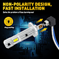 Pikkukuva 5 / 7: 2x 12000LM virhe ilmainen H1 LED Canbus ajovalo polttimo H1 LED auto pää sumu valo tuulettimeton liitin & Play uusi päivitys napaisuus
