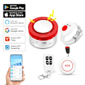 Miniatyrbillede 6 af 7: WiFi Panik Knap til Ældre Senior Nødsituation Fald Alarm Enheder SOS Life Alarm Plejegiver Pager