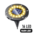 Pikkukuva 5 / 11: 16 LED Aurinko Nurmikon Valot Maa Ulkona vedenpitävä Aurinko Puutarha Sisustus lamput