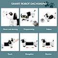 Miniatyrbilde 3 av 6: Fjernkontroll Kontroll Robot Valp Hund RC Interaktiv Smart Elektronisk Robot