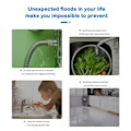 Miniatyrbillede 5 af 6: Vand Sensor Smart Life APP Fjernbetjening Alarm Smart Hjem Lang Batteri Life Sikkerhed Beskyttelse Detektor