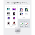 Miniatyrbillede 2 af 6: bærbar oplader USB Oplader tpye c Hurtig oplader til MacBook Air iPhone