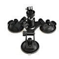 Miniatyrbillede 2 af 6: Triple Sugekop Montering med 1/4'' Standard Gevind Adapter til Gopro