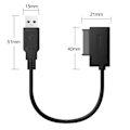 Pikkukuva 2 / 7: 35 cm USB sovitin PC 6P+7P CD DVD ROM SATA USB 2.0 muunnin Slimline Sata 13 pin sovitin asema kaapeli